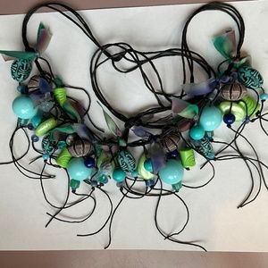 Theresa Goodall Handcrafted Beaded Fringe Necklace